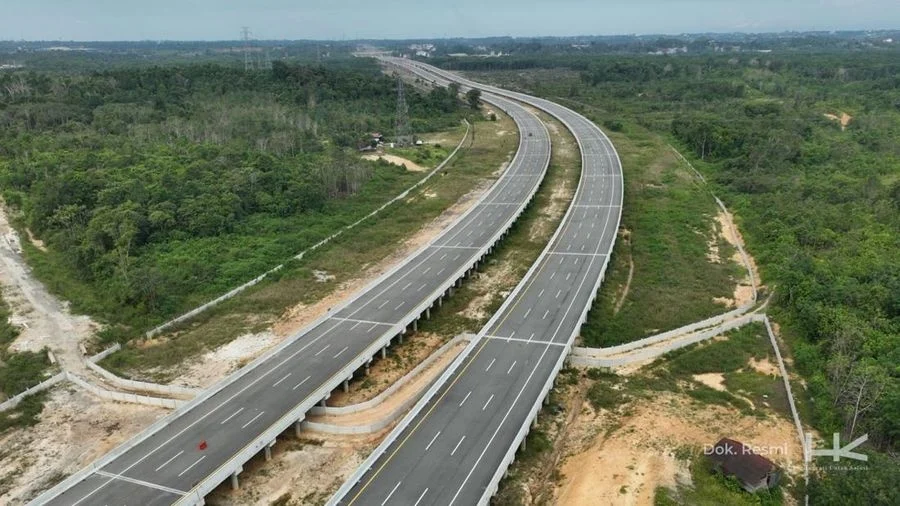 Tol IKN di Kalimantan Timur. (HO/Hutama Karya)