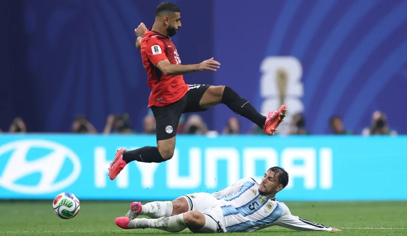 Laga Argentina vs Mesir di babak 16 besar Piala Dunia 2026. (X/World Cup)